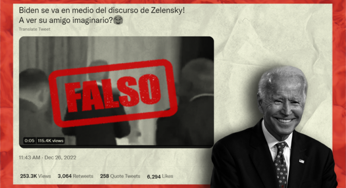 Falso_Biden no se fue durante el discurso de Zelenski
