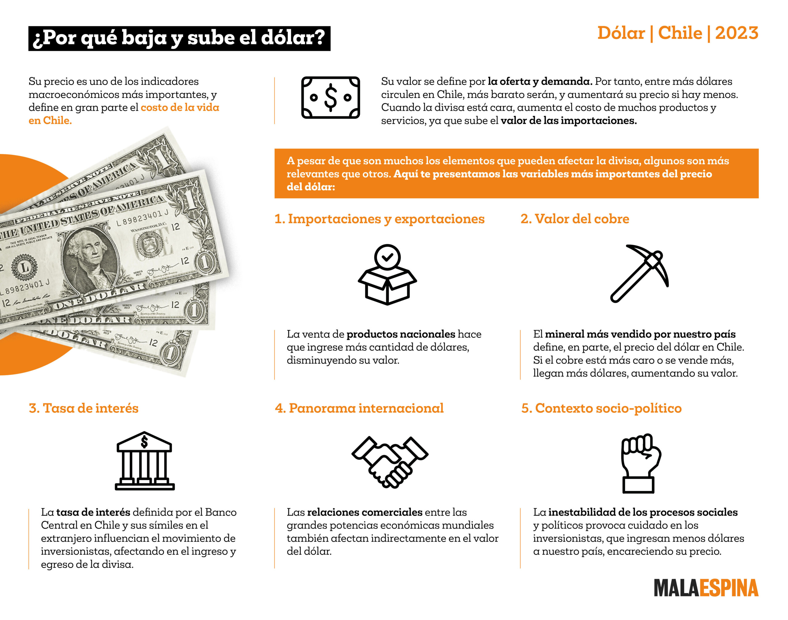 Infografía Dólar